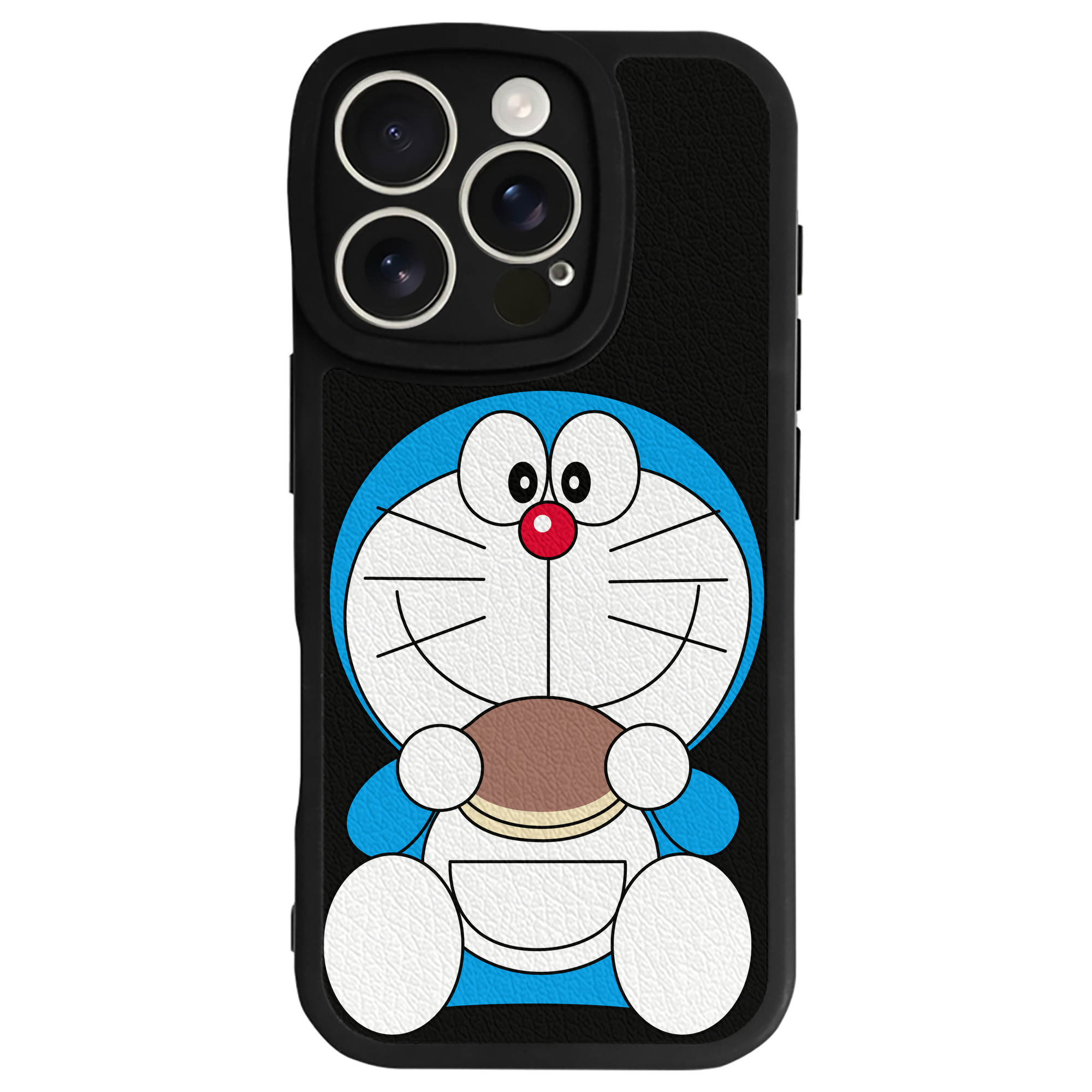 （画像用） ドラえもん Doraemon 【iPhone 16シリーズ対応】シリコンスマホケース（レザー調） 材質：シリコン